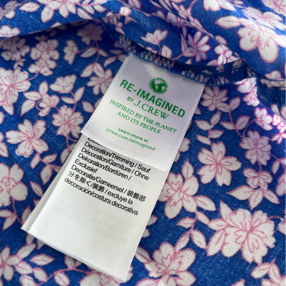 J. Crew Size S Liberty Long-Sleeve Ruffle-Shoulder Top Lace Neckline Pintucked - Picture 7 of 17